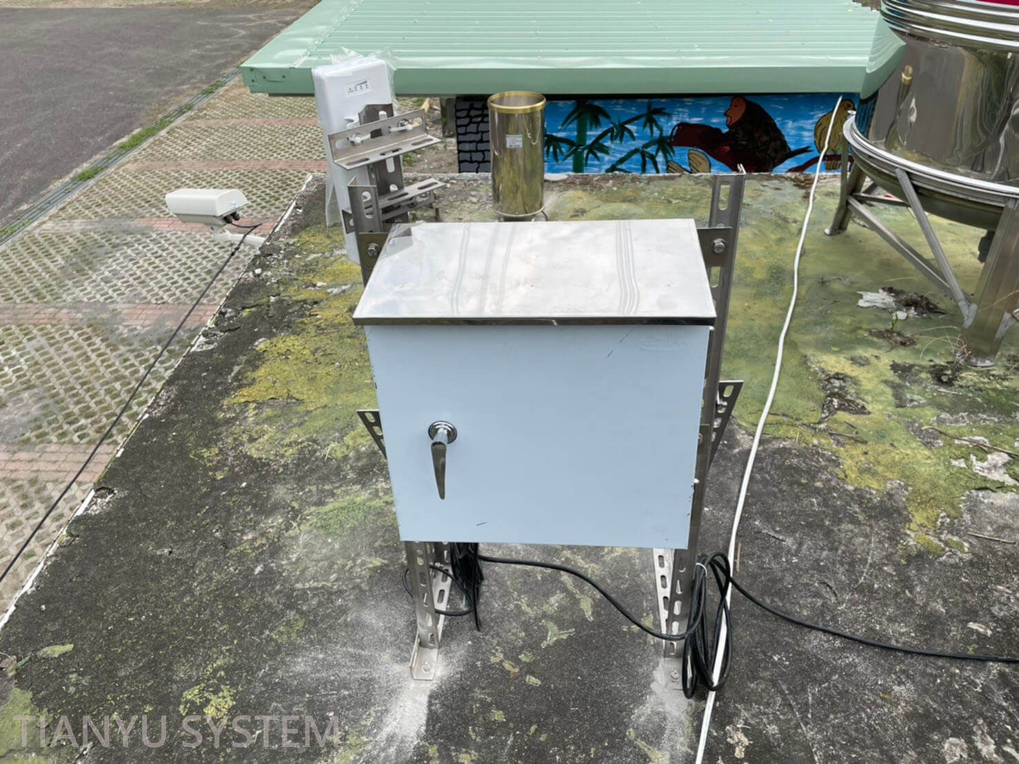 屏東力里村即時雨量連續監測系統建置圖片